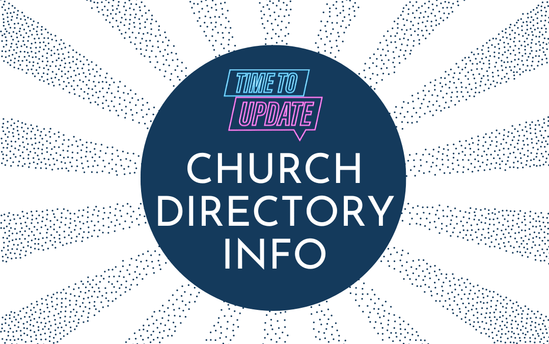 Updating Church Directory Info