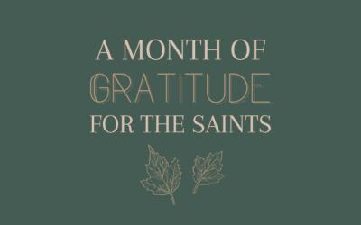 A Month of Gratitude